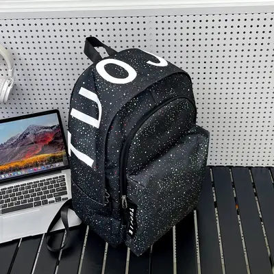 Large-Capacity Starry Laptop Backpack, Commuter Daypack for Travel and Sports - 6