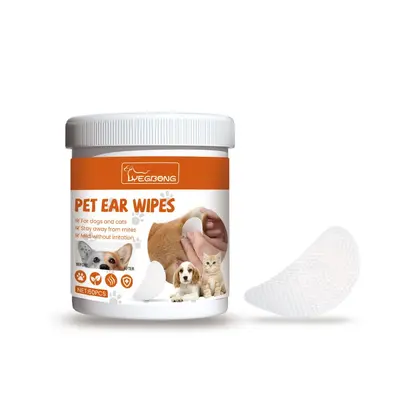 Yegbong Pet Ear Wipes, Gentle Cleaner, Mite Prevention