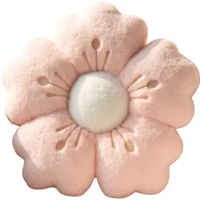 Pink Cherry Blossom Decorative Pillow for Bay Window