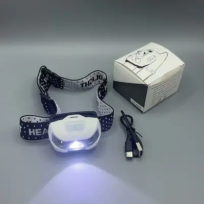 LED kafa lambası, şarj edilebilir, sensörlü, uzun kullanım süresi - 11