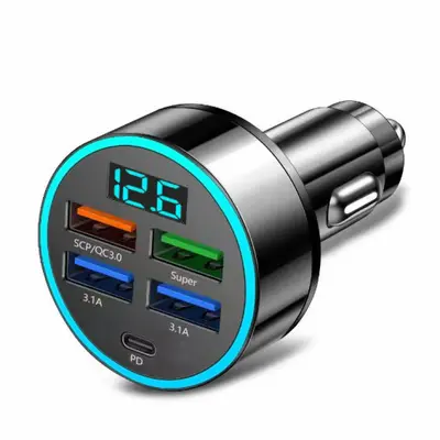 Araba şarjı 120W 1-6 USB multi-port - 8