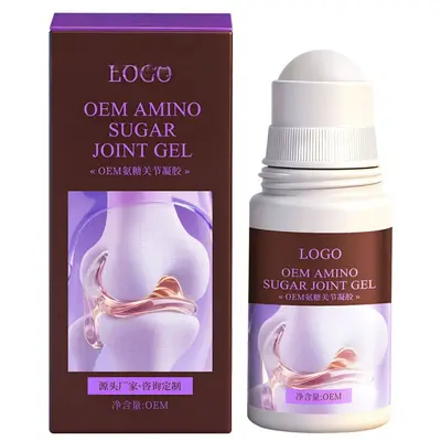 氨糖关节凝胶定制 颈肩腰腿外用关节呵护运动滚珠舒缓按摩膏OEM
