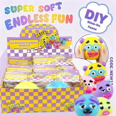 Dog Face Swap Squishy Slow Rebound Squeeze Toy - 3