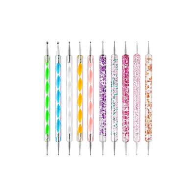 Holz-Punktierstift-Set 15-teilig, doppelseitig, für Nagelkunst