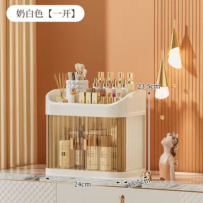 Large cosmetic storage box with drawers