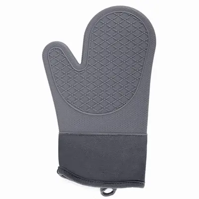 Mikrowellen-Handschuhe gegen Verbrühung, wärmeisoliert und hitzebeständige Geräte, hochtemperaturbeständige Spezialhandschuhe für Küchenkochofen, Silikon rutschfest - 7