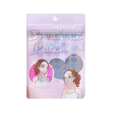 Hydrocolloid Heart-Shaped Acne Patches, Gentle, with Glitter