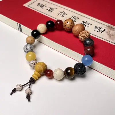 Hangzhou Duobao Bodhi Tohumu Onsekiz Tohumlu Budist Tespih Bileklik Basit Bileklik El Bandı Kültürel Sanat Bodhi Üreticisi Toptan Satış - 9