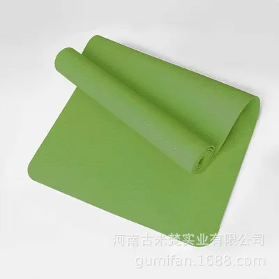 TPE-Yogamatte 61/80 cm mit Positionslinien, individuelles Logo - 11