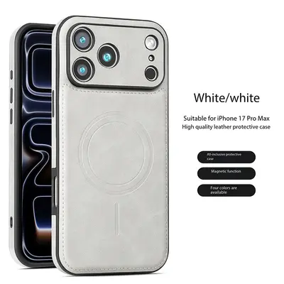 Apple iPhone 18 Pro Max İçin Deri Manyetik Telefon Kılıfı, Darbe Önleyici - 9