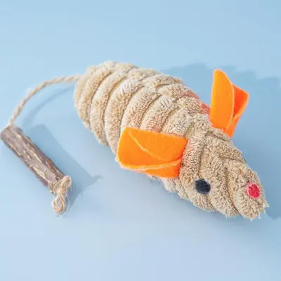 Katzenminze-Fisch-Katzenspielzeug, interaktive Katzenangel - 10