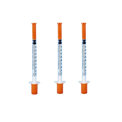 Tek kullanımlık insülin enjektörü 1 ml, U-100, 32G ultra ince iğne, steril