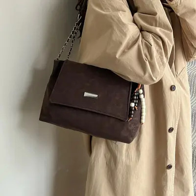 Damen-Kettentasche 2026, Retro-Tote-Bag - 4