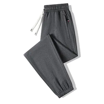 Men's Plus Size Straight-Leg Trousers, Loose Fit, Spring Autumn - 11
