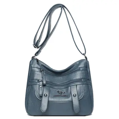 Soft Leather Women's Crossbody Shoulder Bag - 9