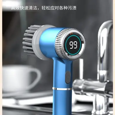 Rechargeable Electric Handheld Pot Brush, Cordless, Multifunctional - 3