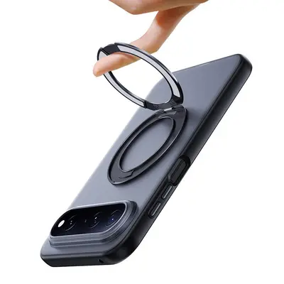 Magnetic Phone Case for Huawei Pura X View, Wide Straight Panel Skin-Feel Protective Cover with 360° Rotating Kickstand