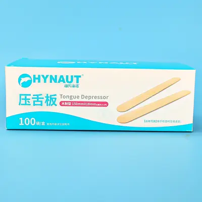 Disposable Medical Tongue Depressor, Bamboo Wood, for Children, Individually Packed