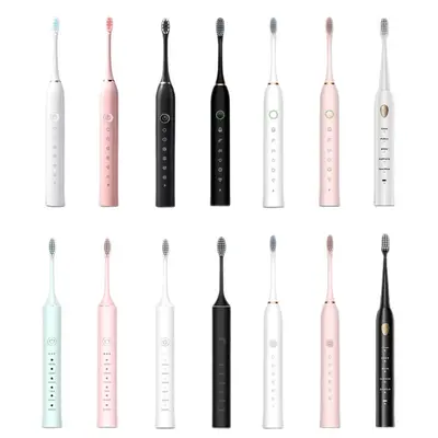 Adult Fully Automatic Sonic Electric Toothbrush, Soft Bristles, Rechargeable, Waterproof