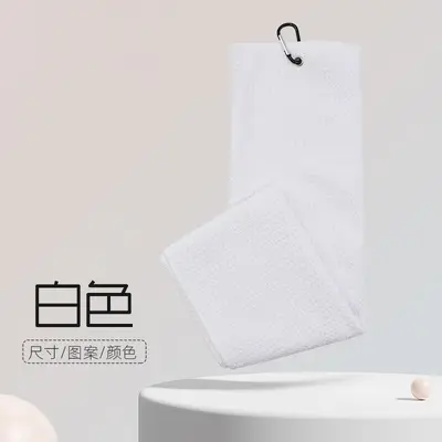 Golf Towel Three-Fold Sports Microfiber Waffle Weave Club Towel Pineapple Grid Print Embroidered Logo - 7