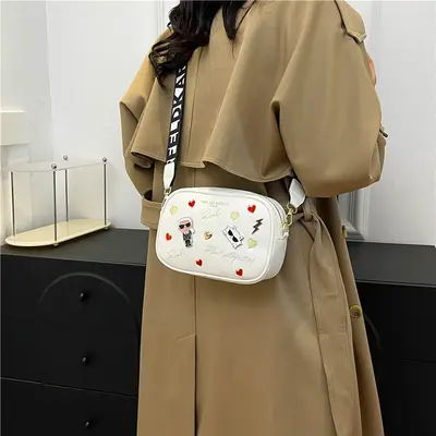 Cartoon Character Women's Camera Bag, Small Square Bag - 5