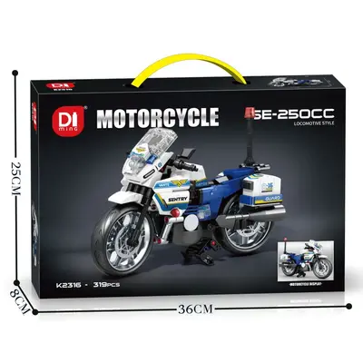 Mingdi K2316 Motorcycle Building Block Assembly Model, Boys Birthday Gift - 7