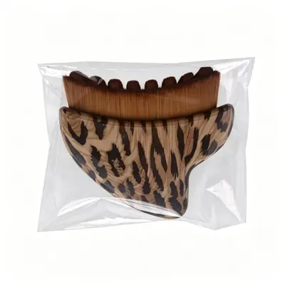 Lymphdrainage-Gesichtskonturbürste im Holzoptik, Gua-Sha-Schabebürste - 12