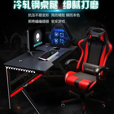 Eck-Computertisch und Gaming-Tisch, moderner minimalistischer Schreibtisch - 3