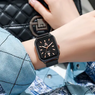 Douyin and Kuaishou Same Model Ultra-Thin Watch for High School Boys Men's Middle School Student Trendy Junior High Pointer Watch New Concept Men's Watch