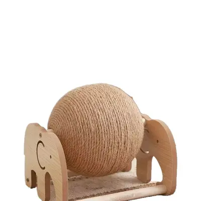 Vertical Cat Scratcher Board with Scratching Ball, Large, Wear-Resistant - 5