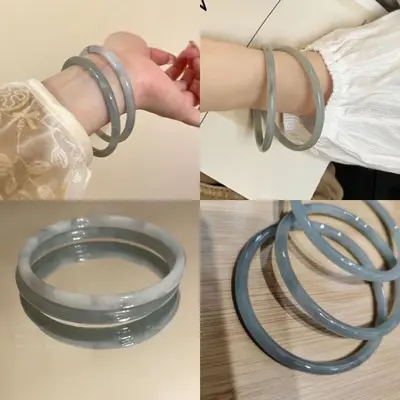 Chinesischer Glaspanzer für Frauen, cool und elegant, luxuriöses Gefühl, Klingel-Armband, feiner runder Stab, verschönert die Haut, Handaccessoire, Qixi-Festivalgeschenk. - 7