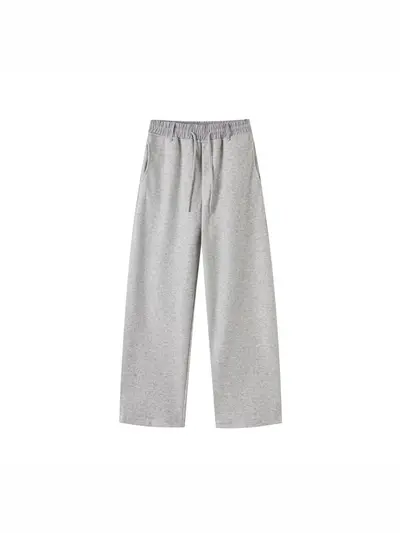 Men's Autumn Winter Casual Sweatpants, Sand-Washed, Wide-Leg