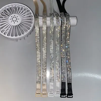 Elastische abnehmbare BH-Träger mit Strass