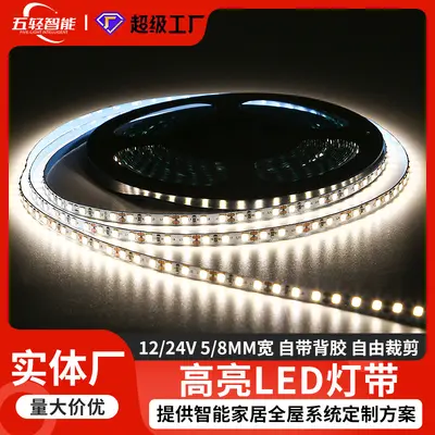 LED ışık şeridi kapalı ev dekorasyon sensörü atmosfer ışığı 2835 alçak gerilim yüksek parlaklık Amazon popüler çift renk sıcaklığı ışık şeridi