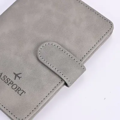 Leather Passport Holder, Multi-Card, PU Thickened - 5