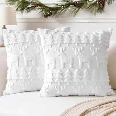 Grenzüberschreitend beliebte Weihnachtsbaumkissenbezug Weihnachts-Plüsch-Festive-Heimdekoration Sofa-Kissen Kissenbezug Großhandel - 10