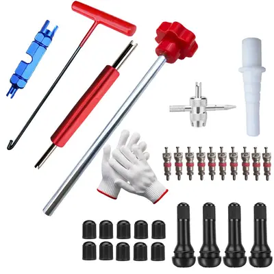 New valve installation tool kit, tire repair tool, valve removal tool, car tire valve removal and installation