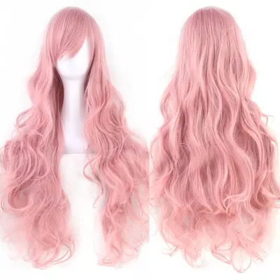 Lange lockige Cosplay-Perücke, Anime-Stil - 11