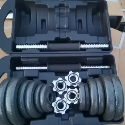 Dambıl fitness seti, boyalı halter seti, 50 20 30 15kg 10kg kadınlar için monte edilmiş küçük dambıllar, çift. - 13