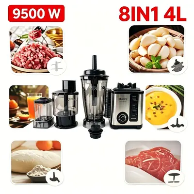 Blender 8in1 meyve sıkacağı paslanmaz çelik mutfak robotu - 3