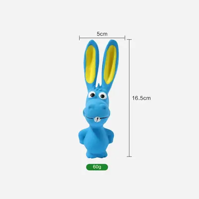 Latex Rugby Ball Squeaky Dog Toy, Bite-Resistant - 12