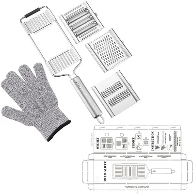 Gemüseschneider-Set mit 7 austauschbaren Klingen - 7