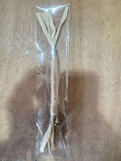 Catnip Chew Stick Raffia Cat Toy with Catnip Ball Teaser Stick - 8