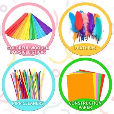 DIY Felt Ball Craft Material Set, Educational Toy for Kindergarten Children - 3