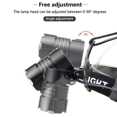 XHP70.2 LED Headlamp with USB Charging In/Out and Zoom Power Display - 4
