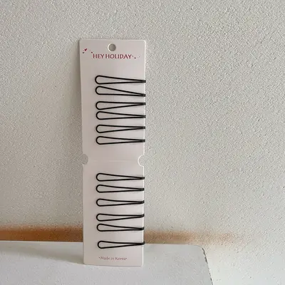 Haarspange mit Klipp für Frauen, modische Seitenhaarspange, einfache schwarze koreanische Haarspange für Pony und Hinterkopf - 11
