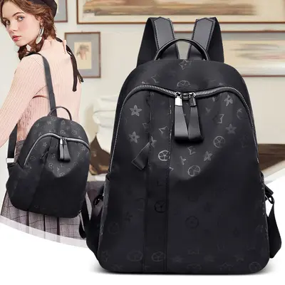 Women's Backpack Soft Leather Korean Style Single-Shoulder Crossbody - 4