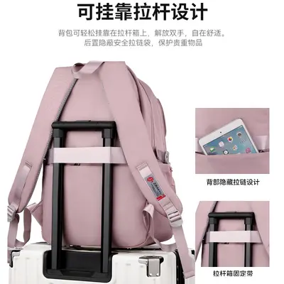 Large Capacity School Backpack for Middle School Girls, Casual Design - 4