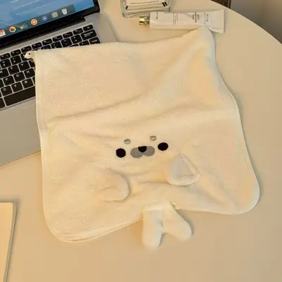 Seal-print bath towel set, 3-piece - 7