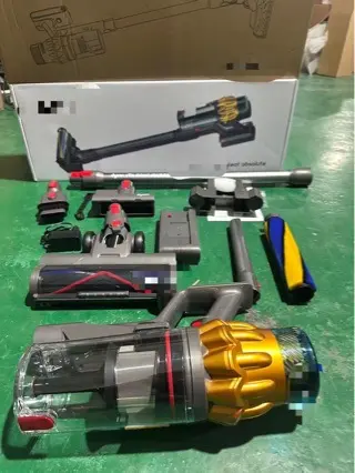 V15S Kablosuz Elektrikli Süpürge, Gül Altın, LED Zemin Emiş Başlığı